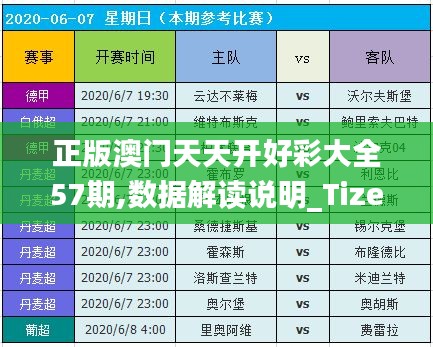 正版澳门天天开好彩大全57期,数据解读说明_Tizen19.565