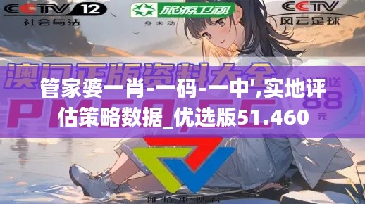 管家婆一肖-一码-一中′,实地评估策略数据_优选版51.460