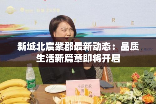 新城北宸紫郡最新动态：品质生活新篇章即将开启