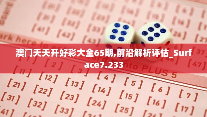 澳门天天开好彩大全65期,前沿解析评估_Surface7.233