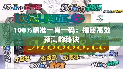 100%精准一肖一码：揭秘高效预测的秘诀